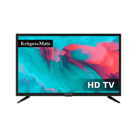 LED televizorius 24" Kruger&Matz maitinimas 12V / 220V